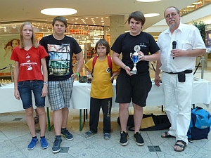 Siegerehrung City-Galerie Turnier 2. Platz für Sailauf Foto Siegerehrung City-Galerie Turnier